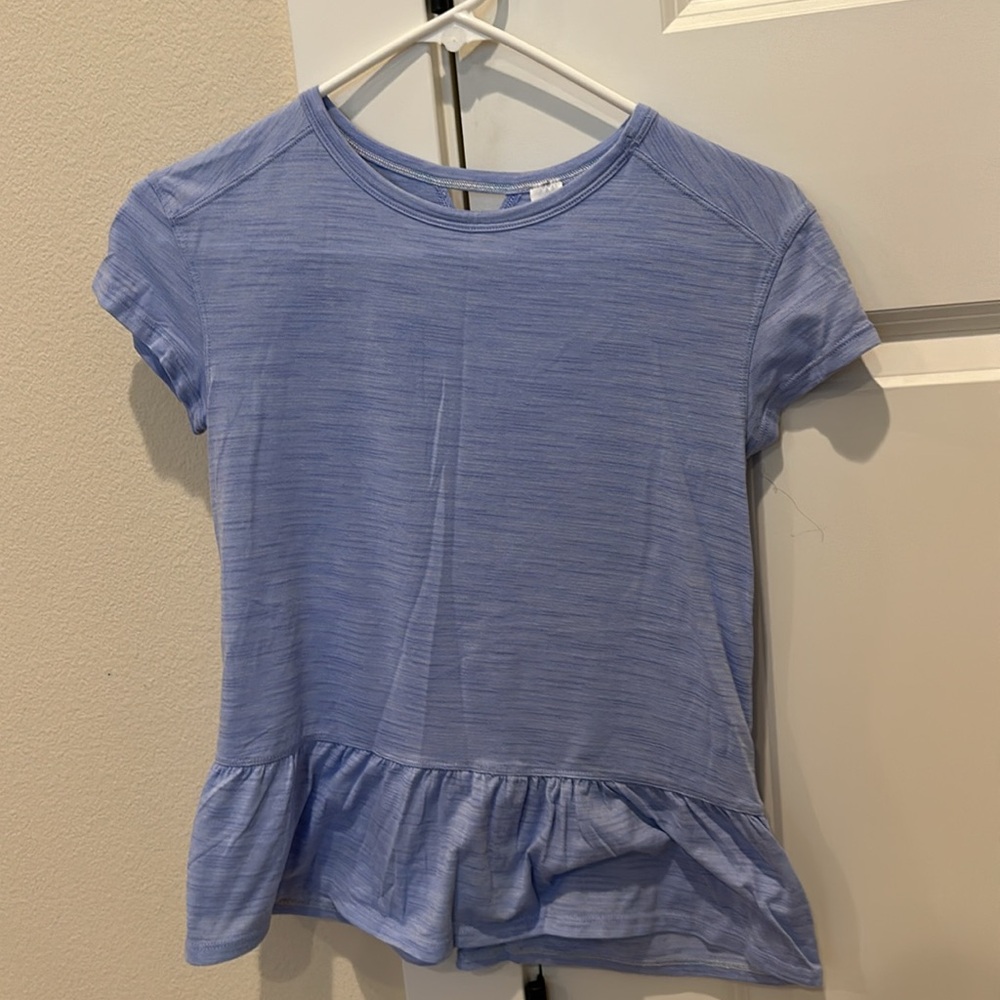 Ivivva girl purple blue short sleeves tee size 12